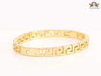Gold plated Medusa Greca Bracelet