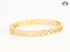 Gold plated Medusa Greca Bracelet