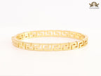 Gold plated Medusa Greca Bracelet