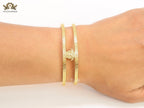 Medusa on gold bracelet