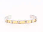 Platinum and gold sleek band