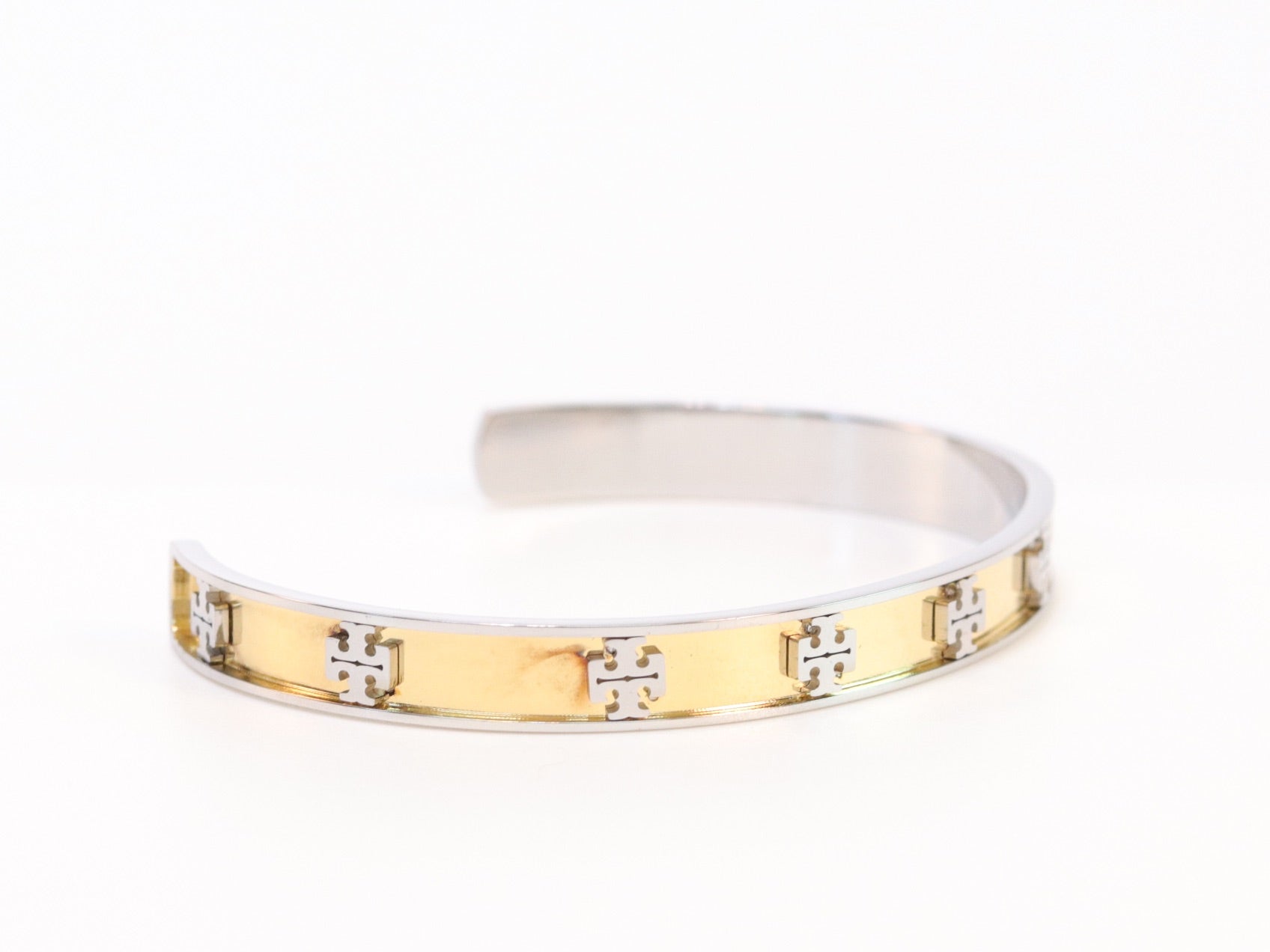 Platinum and gold sleek band