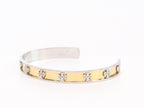 Platinum and gold sleek band