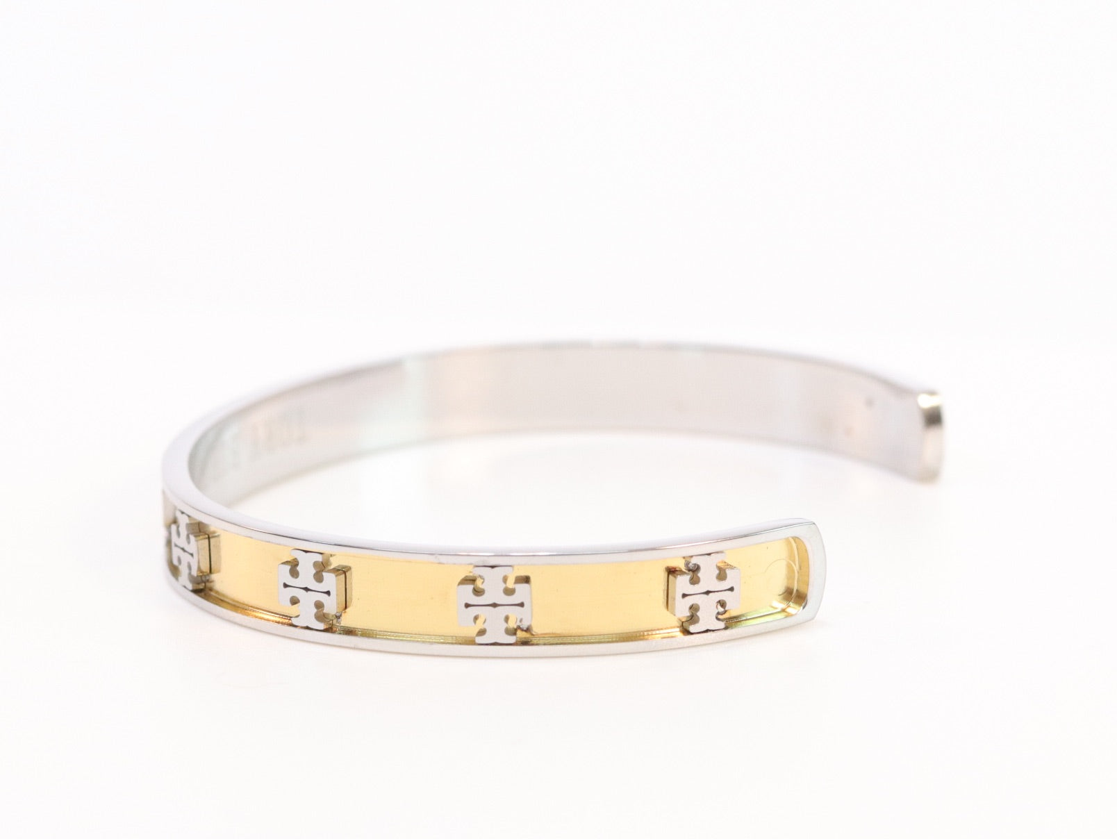 Platinum and gold sleek band