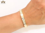 White Double F Gold Bracelet
