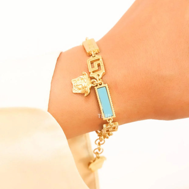 Medusa charms bracelet