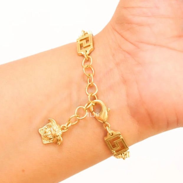 Medusa charms bracelet