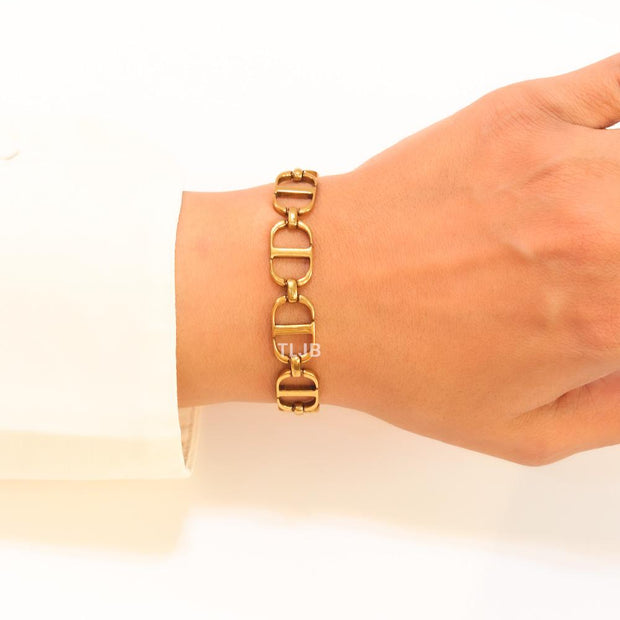 Rustiq CD link bracelet