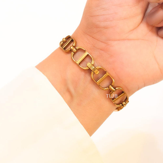 Rustiq CD link bracelet