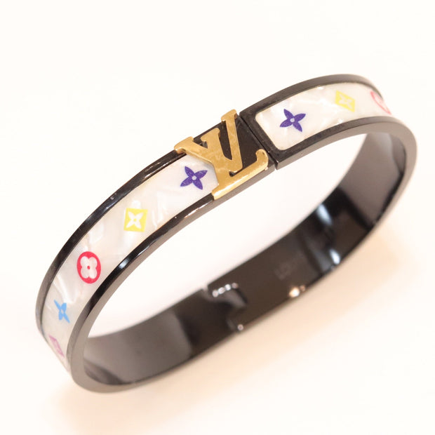 Black & white band with alphabets bracelet