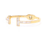 Classic gold and white band bracelet