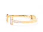 Classic gold and white band bracelet