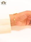 Alphabet L and V sleek bracelet
