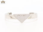 Alphabet P Platinum open bracelet