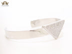 Alphabet P Platinum open bracelet