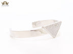Alphabet P Platinum open bracelet