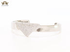 Alphabet P Platinum open bracelet