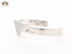 Alphabet P Platinum open bracelet