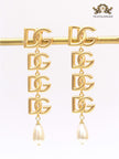 Alphabet D & G dangles with pearl