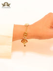 Alphabet CD cz sleek bracelet