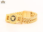 Medusa and Greca gold link chain