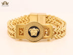 Medusa and Greca gold link chain