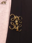 Alphabet LW Plain sleek brooch