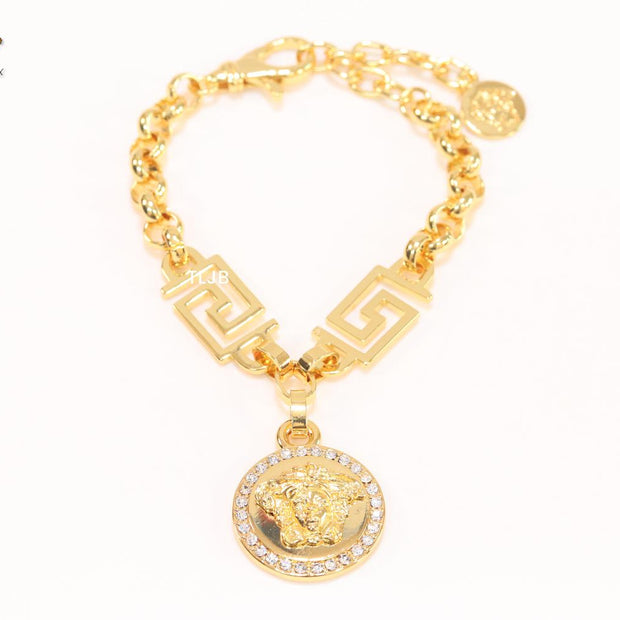 Medusa charm bracelet