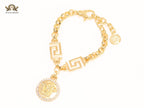 Medusa charm bracelet
