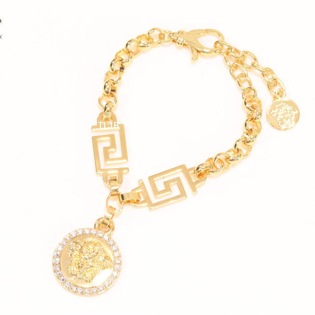 Medusa charm bracelet