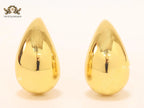 Teardrop gold studs - Large 42mm
