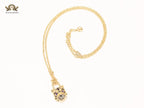 Sleek panther face gold chain