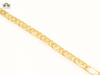 Alphabet L & V link chain gold bracelet