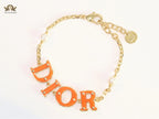 Alphabet D bold letters bracelet