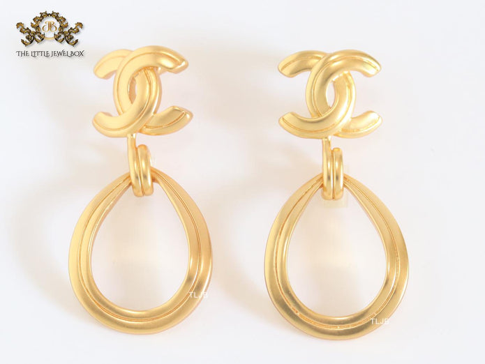 Double C gold danglers