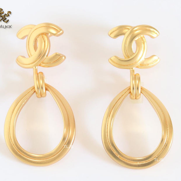 Double C gold danglers