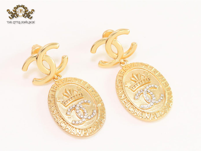 Double C royal gold danglers