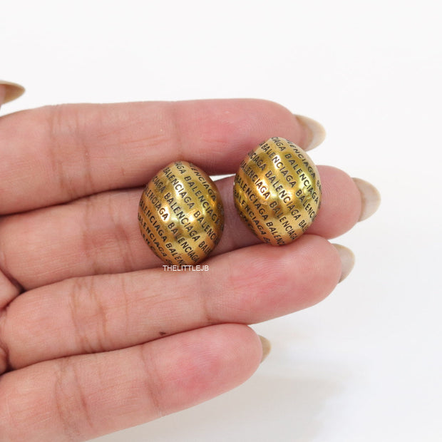 Rustic Gold alphabet embossed studs