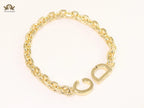 Alphabet CD lock bracelet