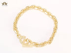 Alphabet CD lock bracelet