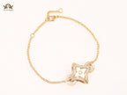 Cz and MOP sleek bracelet