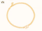 Alphabet D link chain necklace