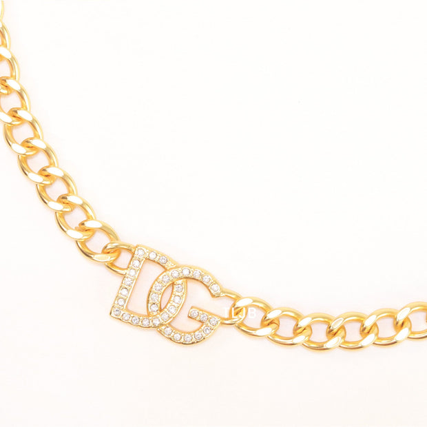 Alphabet D link chain necklace