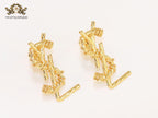Alphabet Y & L studs glossy 25 mm length (small)