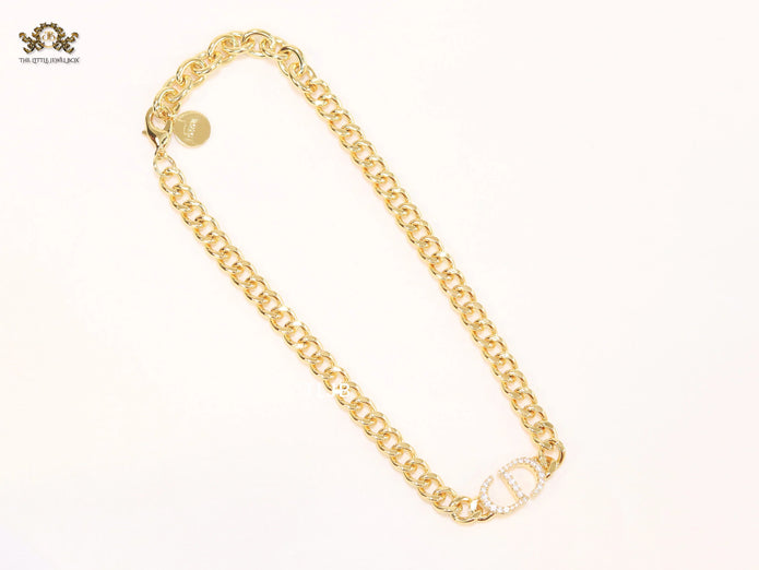 Alphabet CD cz link chain 10mm