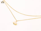 Alphabet B  sleek chain bracelet white