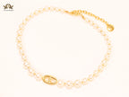 Alphabet CD pearl necklace