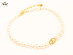 Alphabet CD pearl necklace