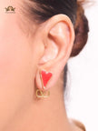 Red heart and oven V studs