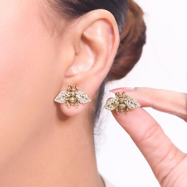 Double G TLJBee and cz studs
